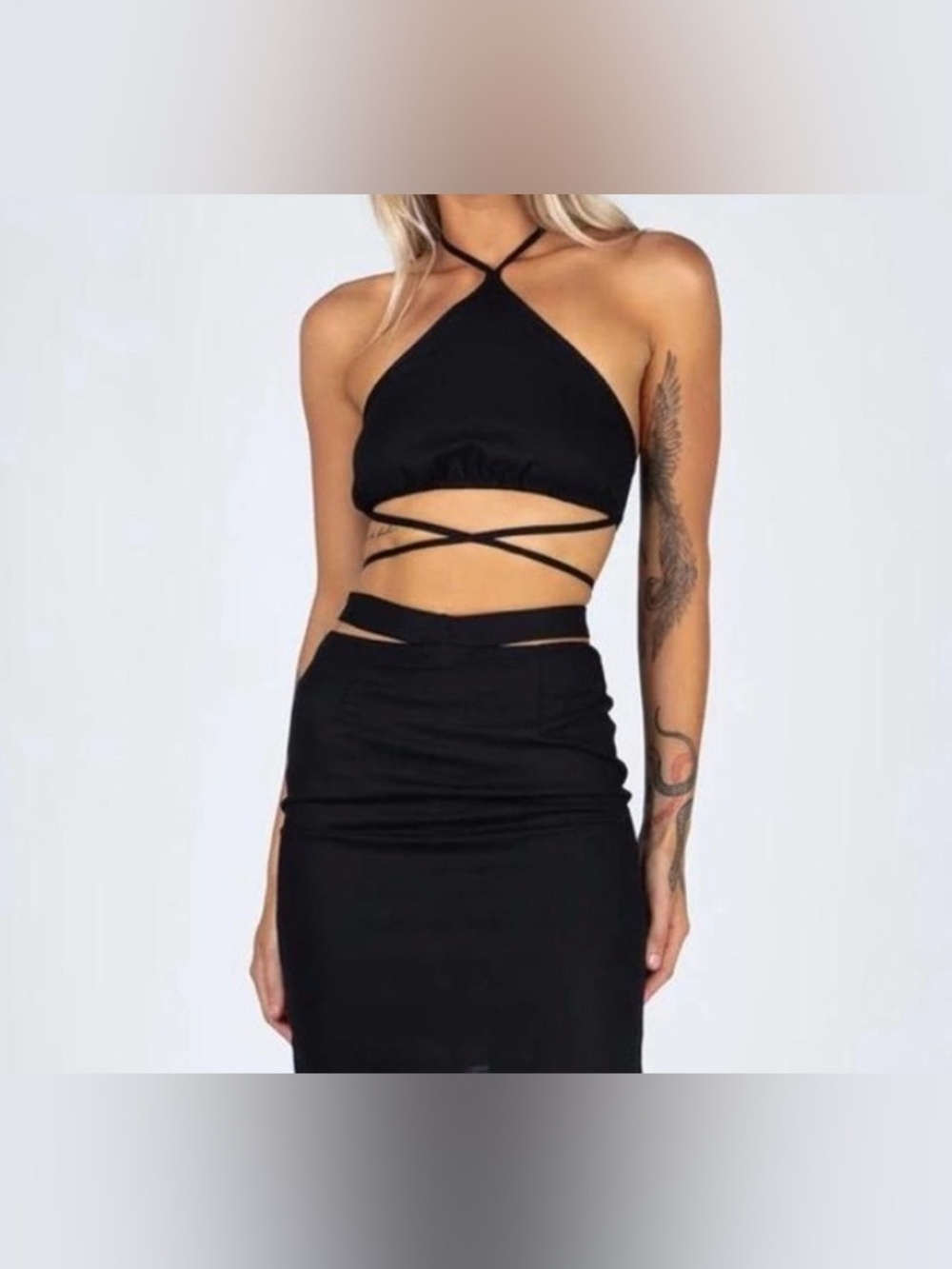 Princess Polly Mariah Halter Top in Black